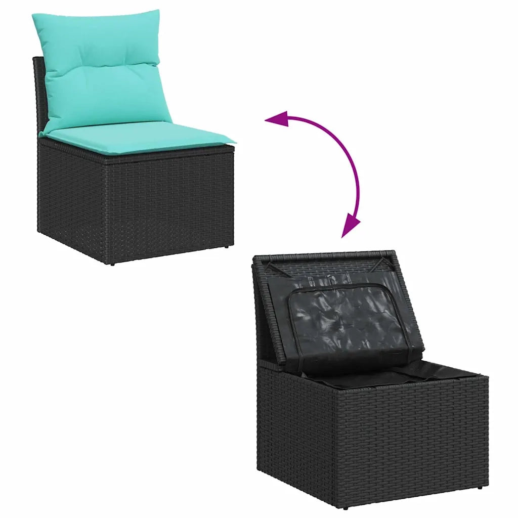 Set di divani 4 pz polyrattan 3360687