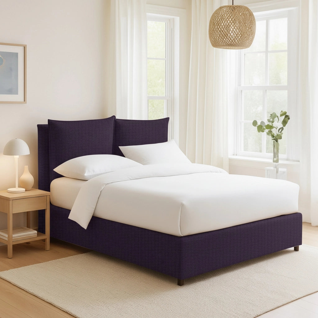 Penrith, Letto Singolo Sfoderabile Made in Italy, Viola