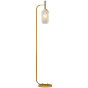 Lampada da terra ¨C Minimal ¨C metallo oro 29x25x152 cm