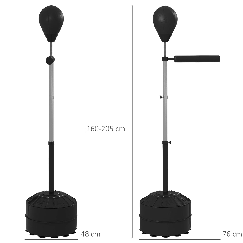 Punching Ball con Barra Girevole Regolabile ¨C Minimal ¨C Nero