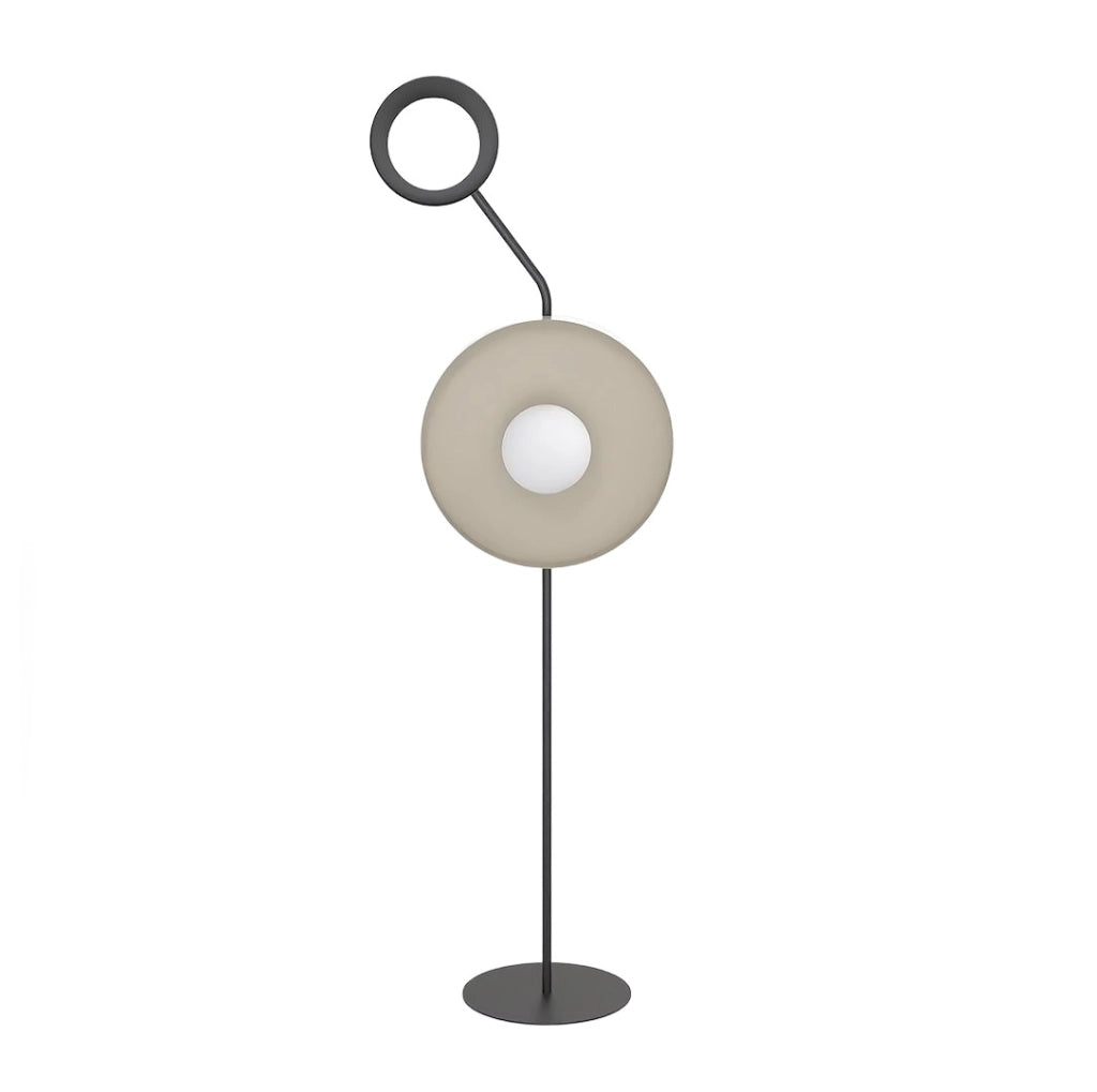 Lampada da terra moderna nero/beige 2xG9 KISS Emibig