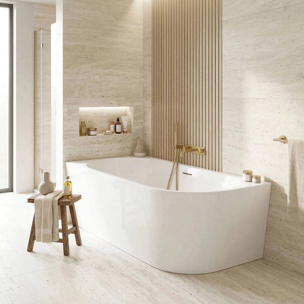 Vasca Bagno Sydney Bellanto Sinistra 160cm Copritappo nero