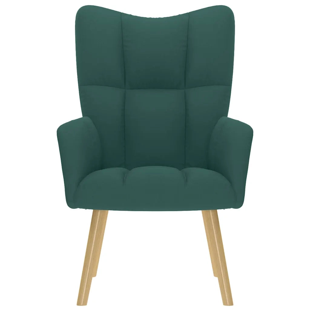 Sedia Relax Verde Scuro in Tessuto 4016772