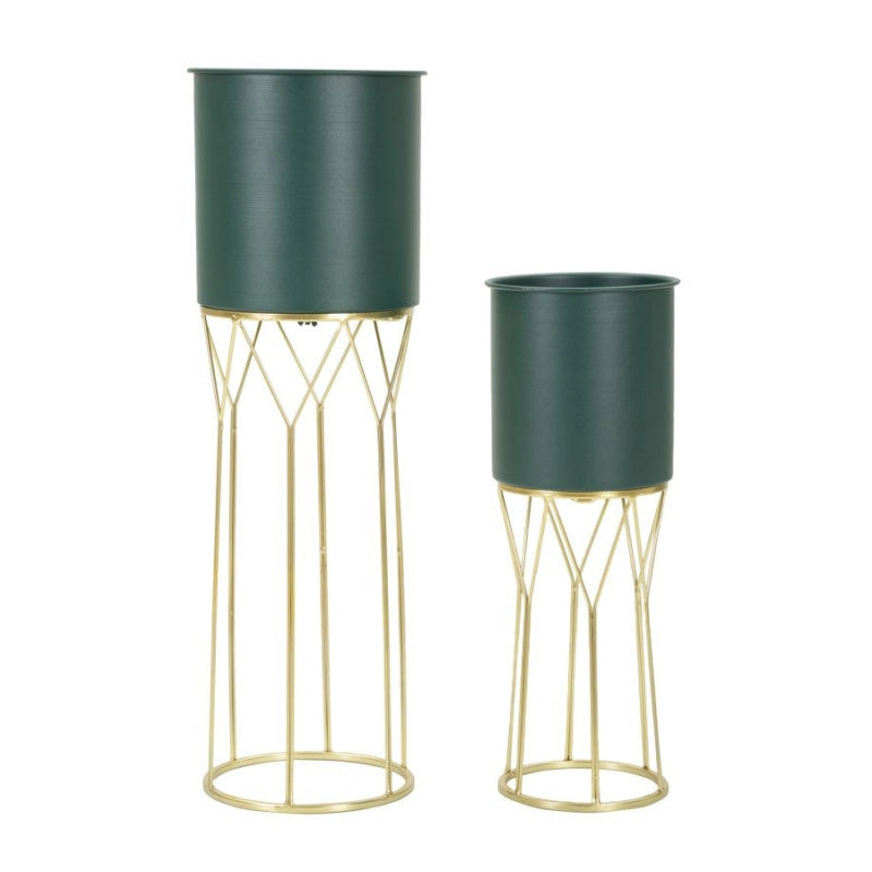Porta Vasi Grent Stand Set 2 Pz cm ø 23x70-19x50