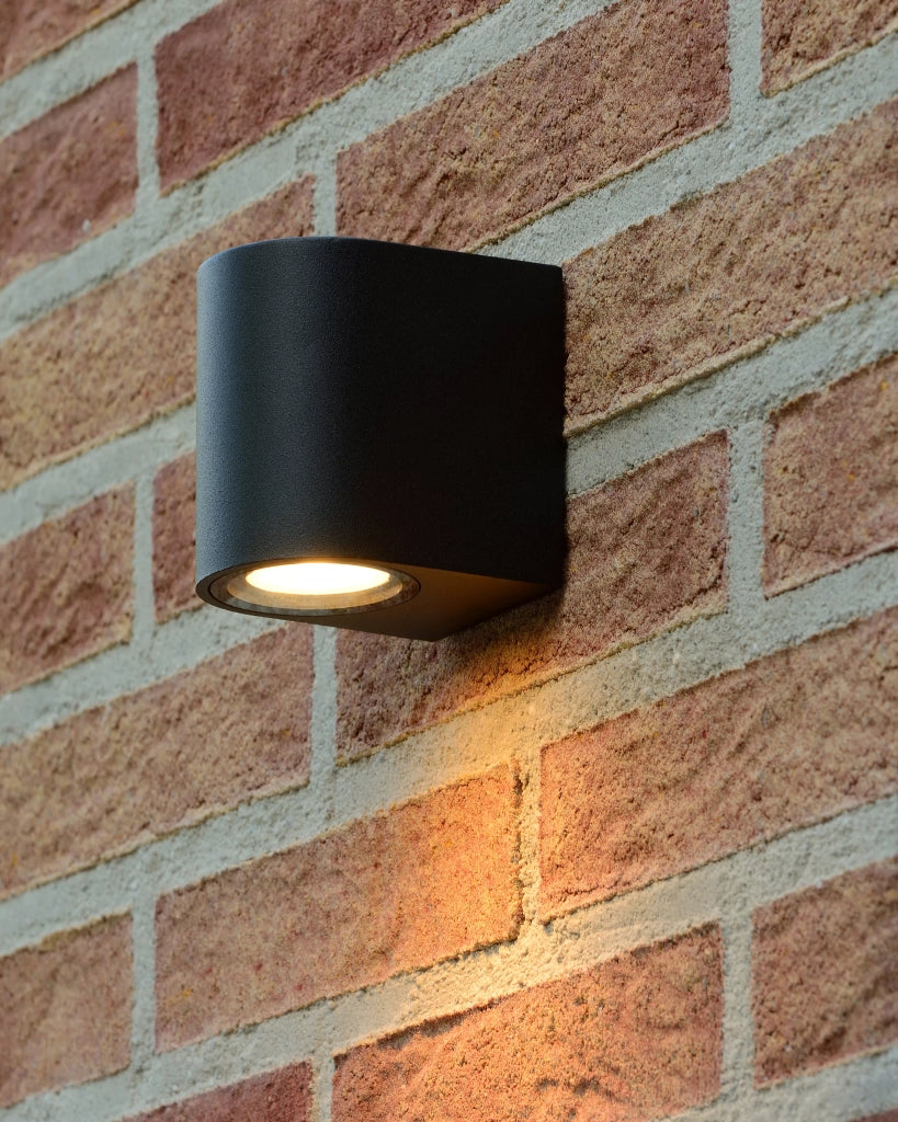 Applique esterna nera alluminio GU10 35W ZARO Lucide