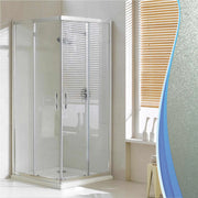 Box Doccia Angolare 70x80 cm 2 Ante Scorrevoli in Cristallo Opaco 6mm H198 Fosterberg Odense