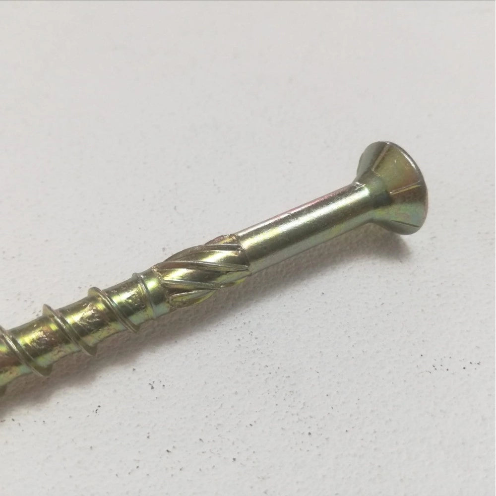Vite 8x200mm tps testa conica gialla per legno impronta torx - 10pz