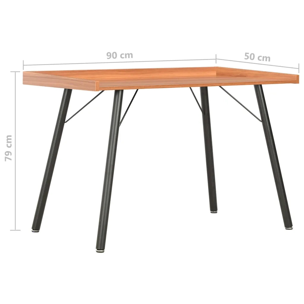 Scrivania | Tavolo da Ufficio Marrone 90x50x79 cm