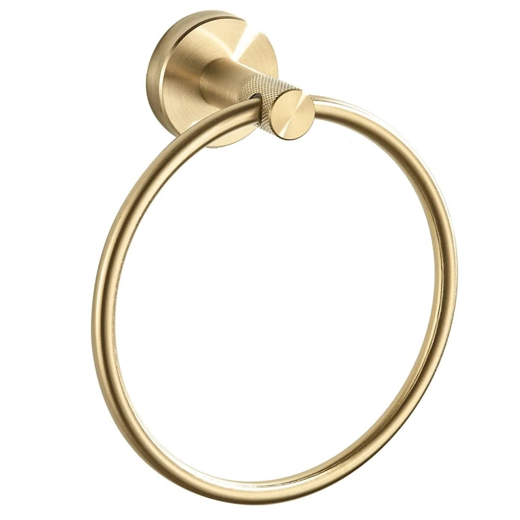 Portasciugamano Da Bagno Ring 6610 Modern Brush Gold