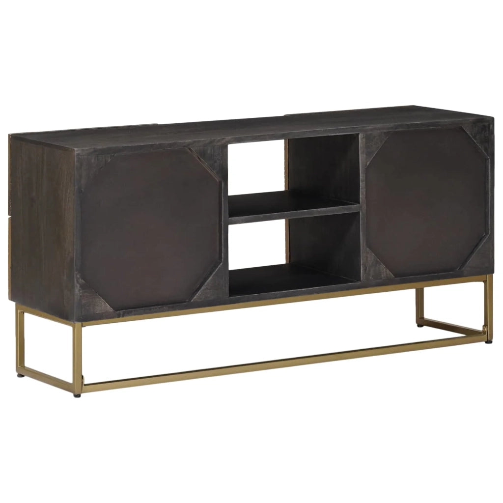 Mobile TV con cassetto con lo scaffale-Credenza per TV Ottone 105 x 30 x 50 cm