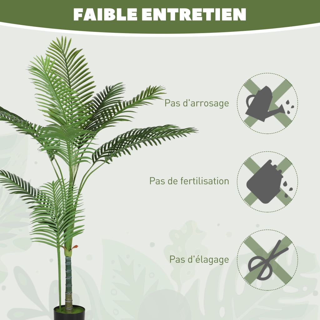 Pianta Artificiale Palma 150 cm ¨C Xylo ¨C Verde con Vaso Plastica
