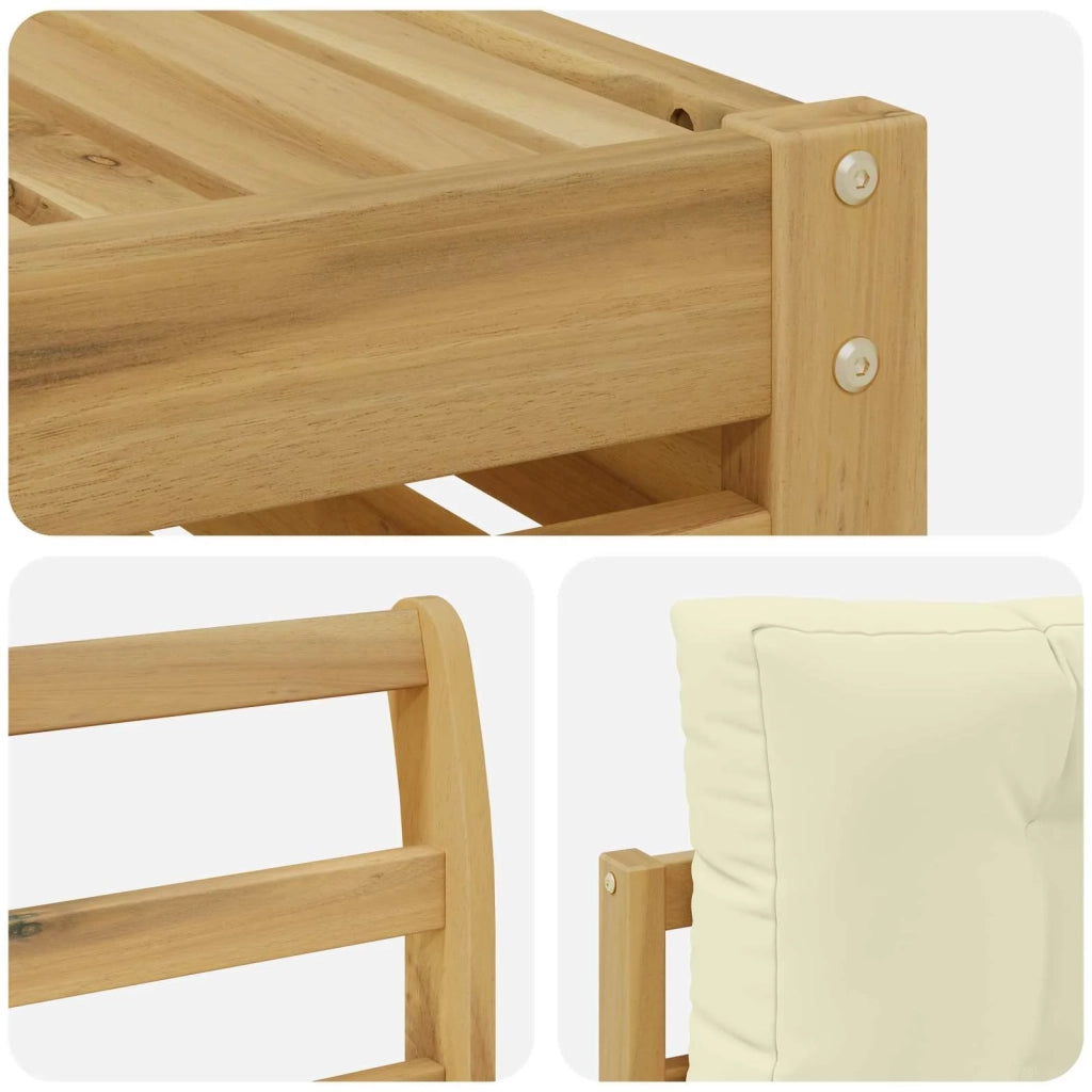Set divani Legno di Acacia Massello 3391275