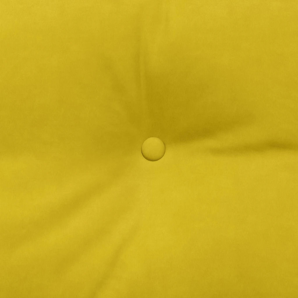 Cuscino per Schiena Giallo 140 x 24 x 50 cm Velluto 42014523