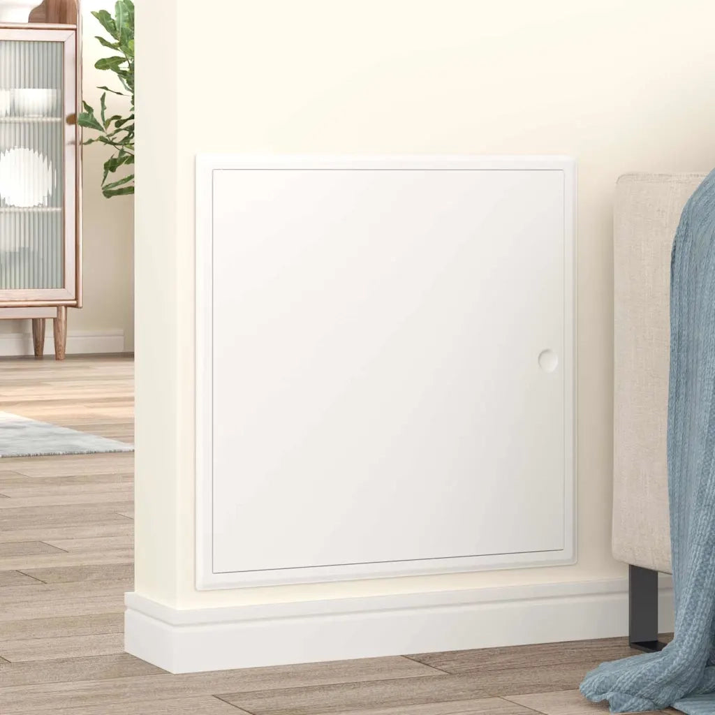 vidaXL Pannello di Accesso Bianco 50 x 50 cm Acciaio