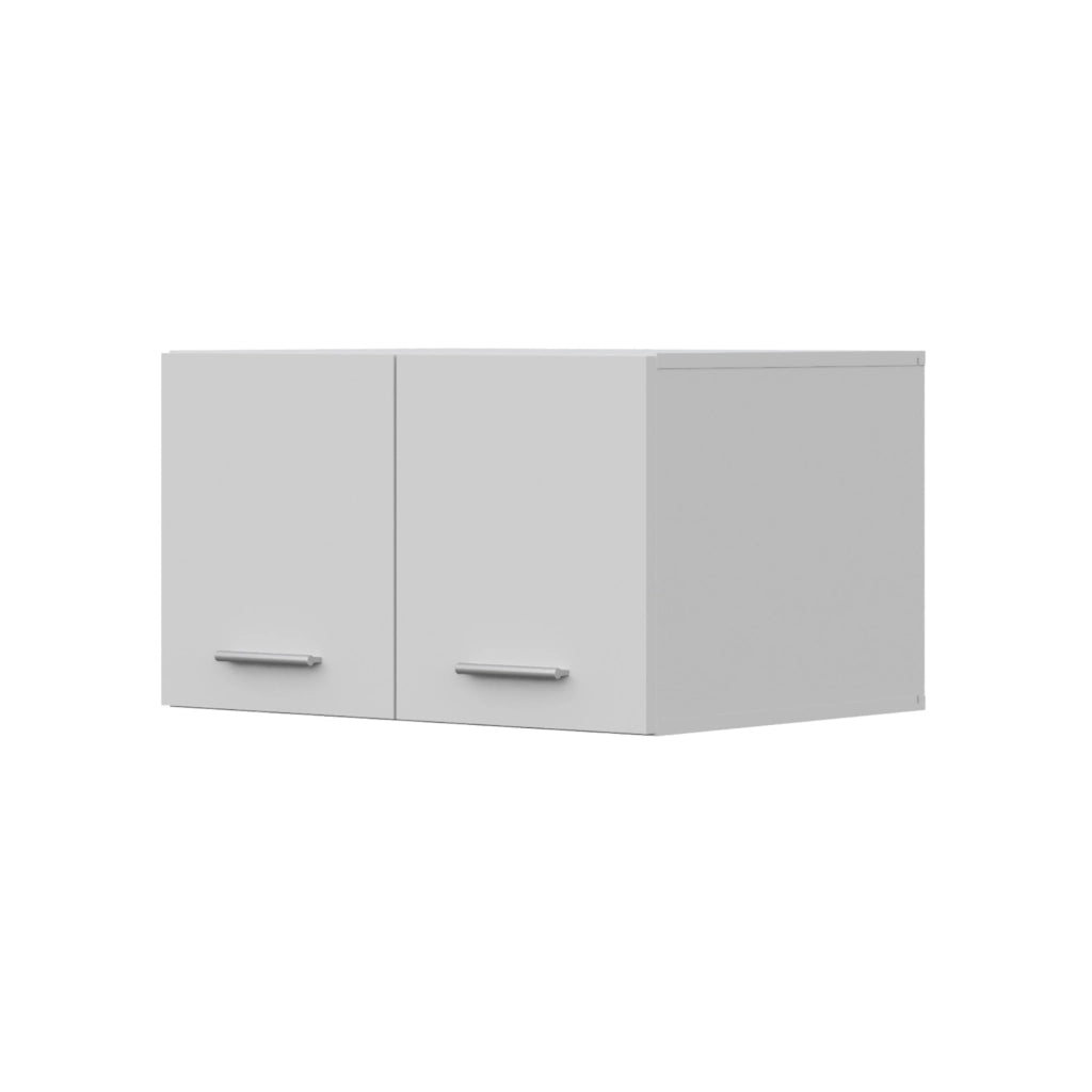 Armadio a Muro FAUSKE - Spazioso - 2 Ante - Bianco - Larghezza 69 cm, Altezza 40 cm, Profondit? 49 cm
