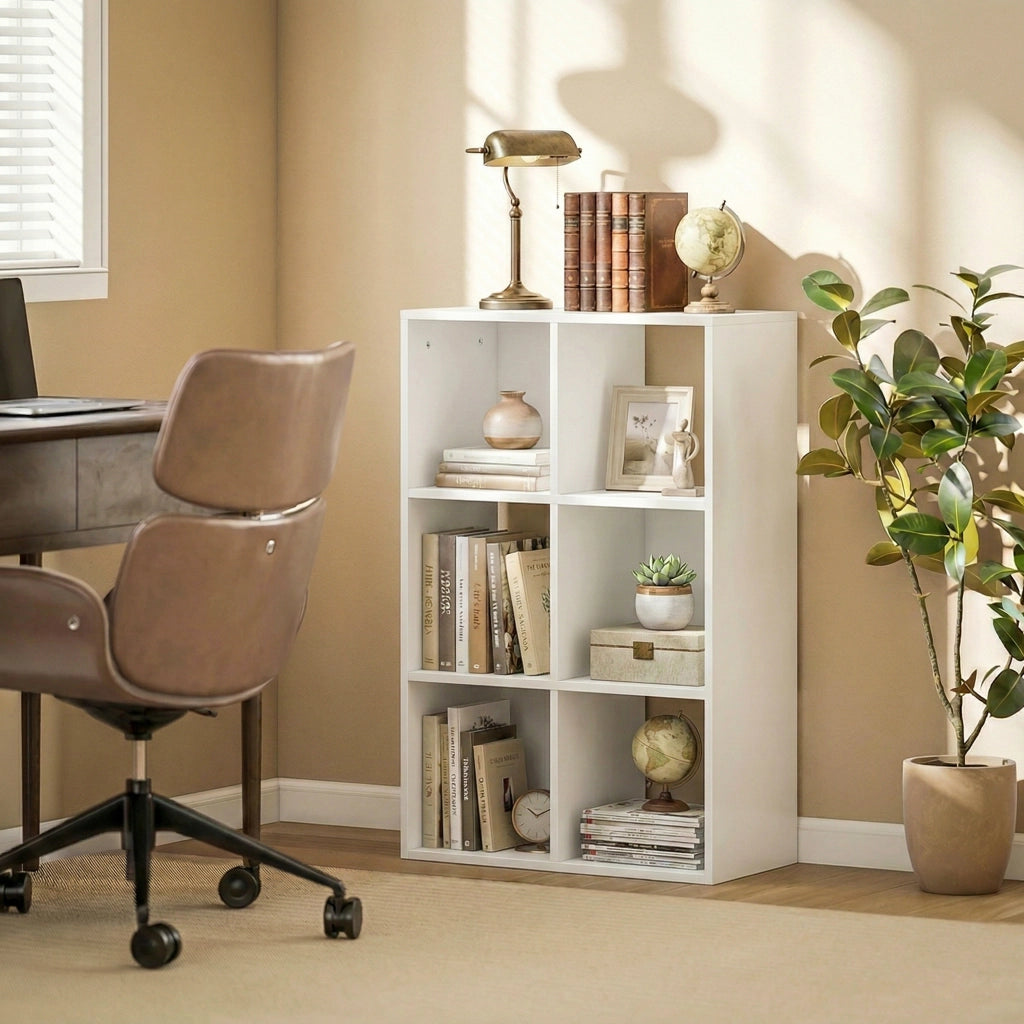 Libreria con 3 Ripiani ¨C Minimal ¨C Bianco 60x24x30