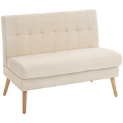 Divano 2 posti ¨C Minimal ¨C beige, tessuto, 80x90
