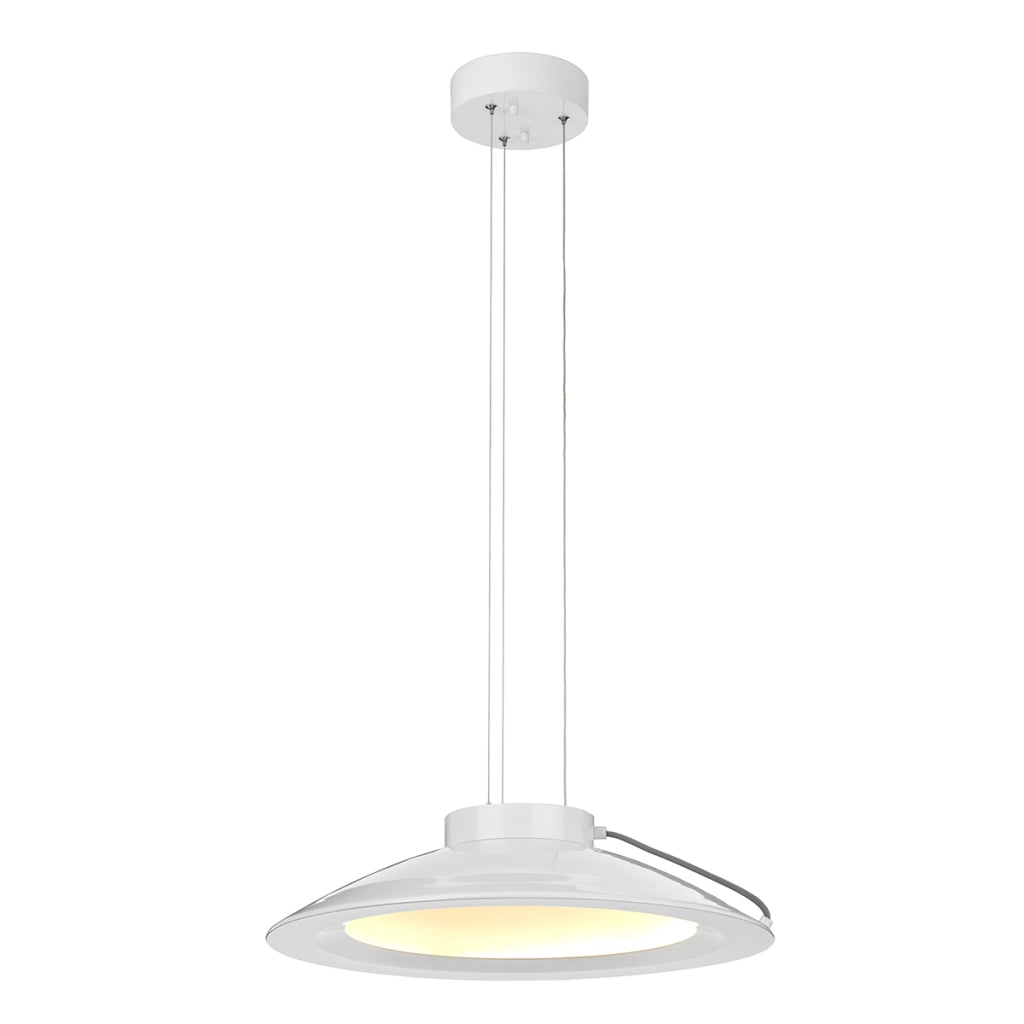 Elstead Europa lampada a sospensione LED bianca Ø50 36W