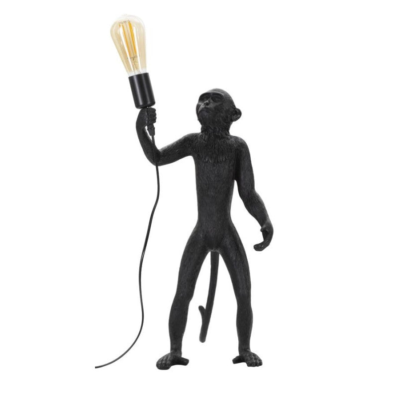 Lampadelle A Da Tavolo Monkey Nero cm ø 26x34x55