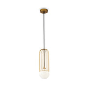 Lampada a sospensione Maytoni Telford ottone sfera vetro