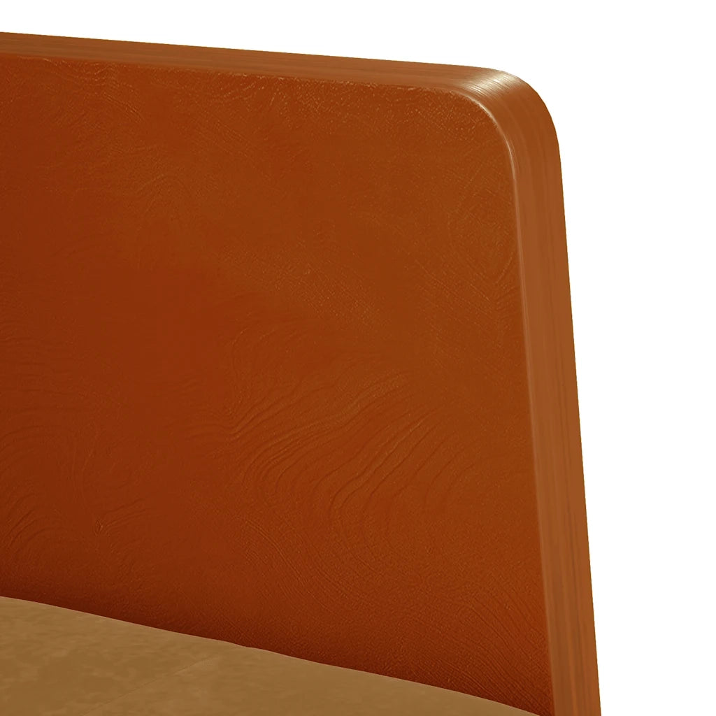 Divano Poltrona | Sedia con Braccioli Marrone 55 cm in Velluto