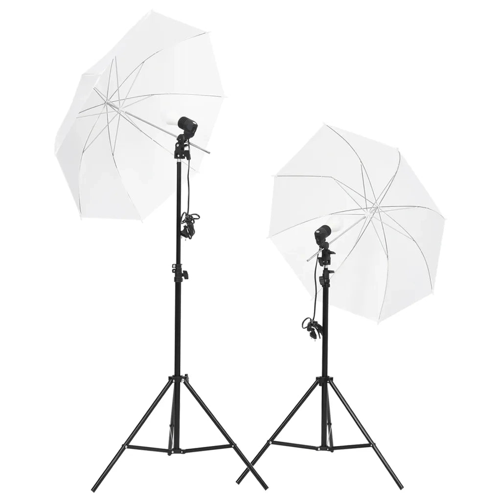 Kit per Studio Fotografico con Set di Luci e Fondale 3143945