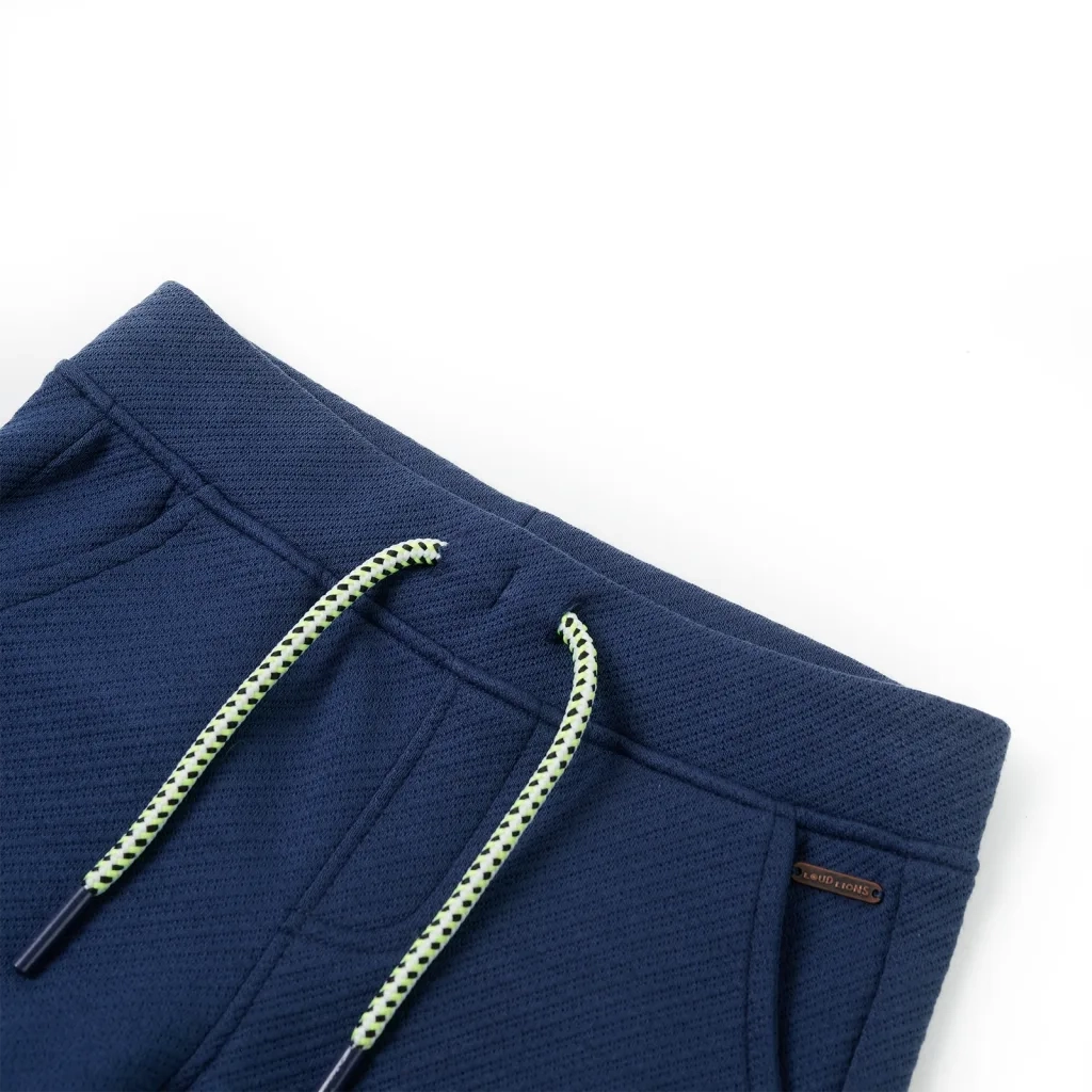 Pantaloncini per Bambini con Coulisse Blu Scuro 140cod mxl 115171