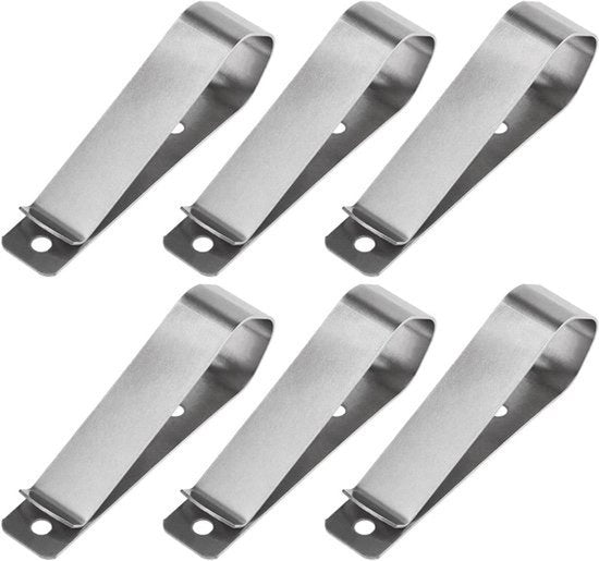 Regolatore di Apertura Porta Garage - Opener - Clip di Riposo per Ombrello Solare - Sostituibile - Acciaio Inossidabile - Compatibile - Argento.