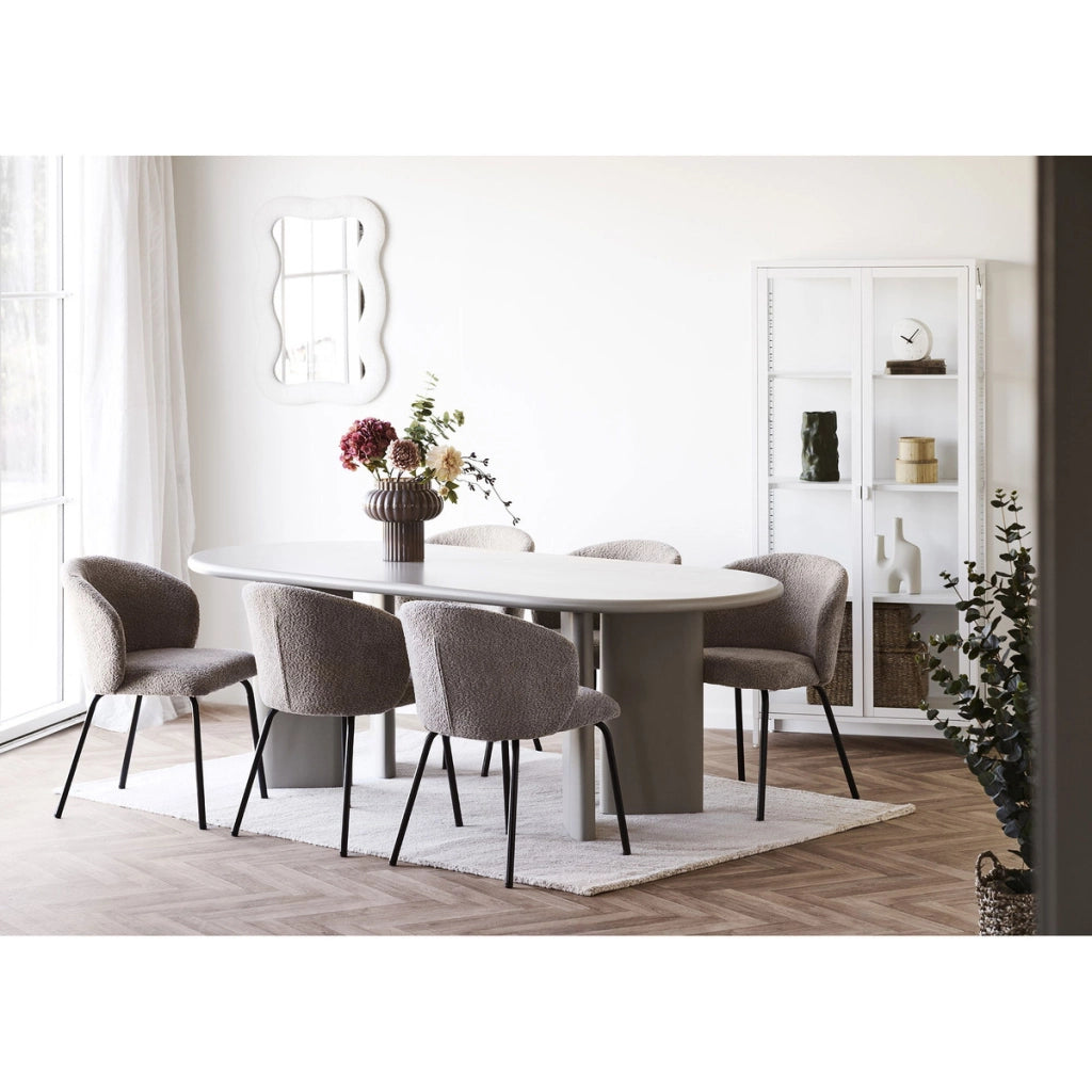 Specchio con Cornice Bosaro, Bianco, Vetro, 3,5x80x54 cm
