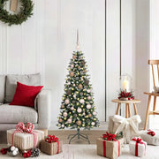 Albero di Natale artificiale con 150 LED Verde 120 cm 3395794