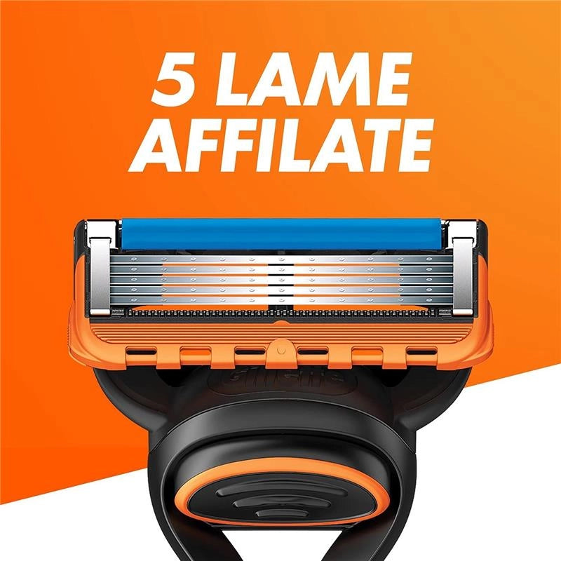 GILLETTE FUSION5 LAMETTE DI RICAMBIO PER RASOIO DA UOMO 4 LAMETTE PER UNA RASATURA PERFETTA