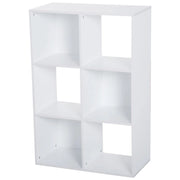 LIBRERIA CON 6 SCOMPARTI CUBO 91.5 X 29.5 X 61.5 CM BIANCA