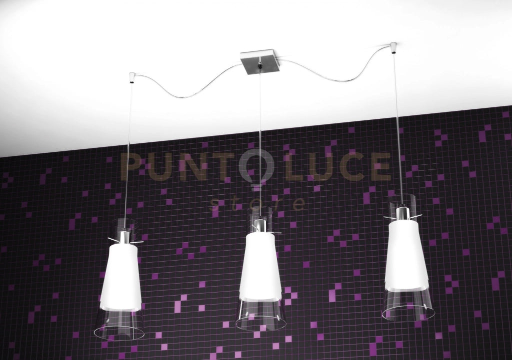 CONE SOSPENSIONE 3 LUCI SPOSTABILI 1079-S3-S