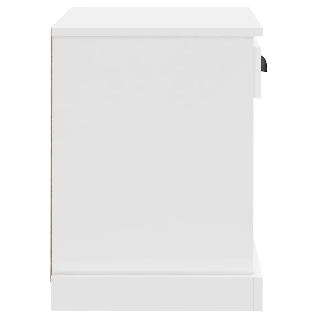 Comodini 2 pz-Set di 2 Tavolino da notte Bianchi 43x36x50 cm