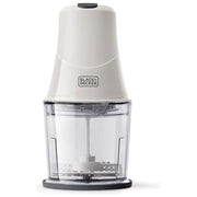 Black and Decker BXCH260E Tritatutto 260W 0.5 L 2 Velocita' Lame Acciaio Inox Lavabile in Lavastoviglie colore Bianco