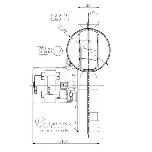 Ricambistufeapellet ESTRATTORE FUMI NATALINI LN2 PL30 STUFA A PELLET MCZ MONTEGRAPPA ADLER 2500RPM