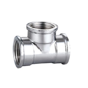 TEE FFF IN OTTONE CROMO IBP- 3/8 -CONF- FAIDF- pezzi 1
