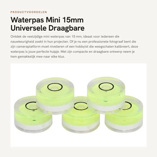 Livello universale portatile mini, 5 pezzi, circolare, bilanciato, magnetico, ABS, compatta e leggera