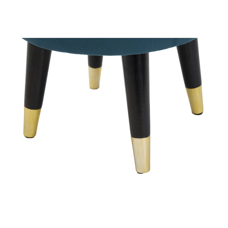 Sgabello Paris Ottanio/gold cm ø 35x40,5