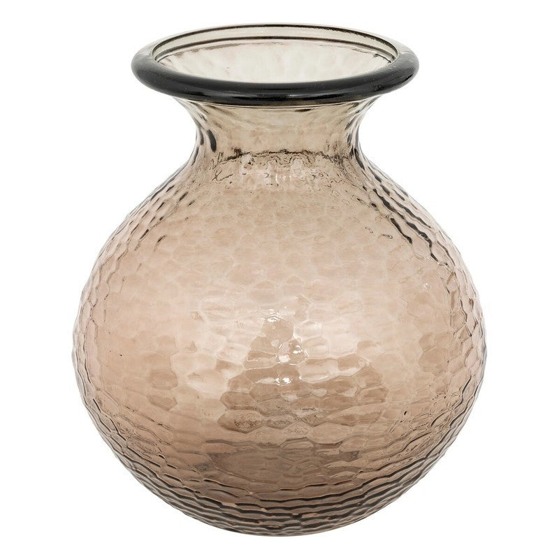 Vaso vetro martellato Alric brown H33 cm