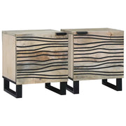 Armadio da Notte 2 pcs Bianco 40 x 33 x 46 cm 4017969