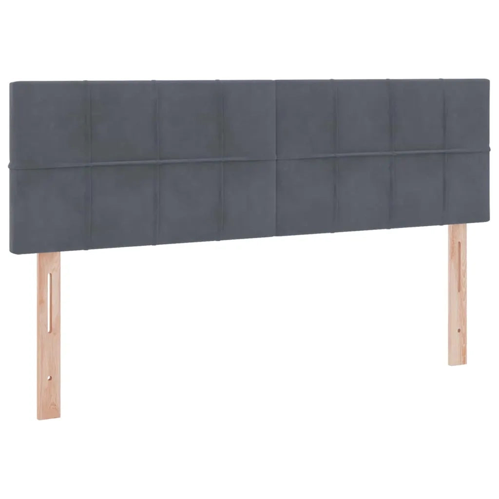 Letto con Contenitore Grigio scuro 140 x 200 cm Velluto 3370762