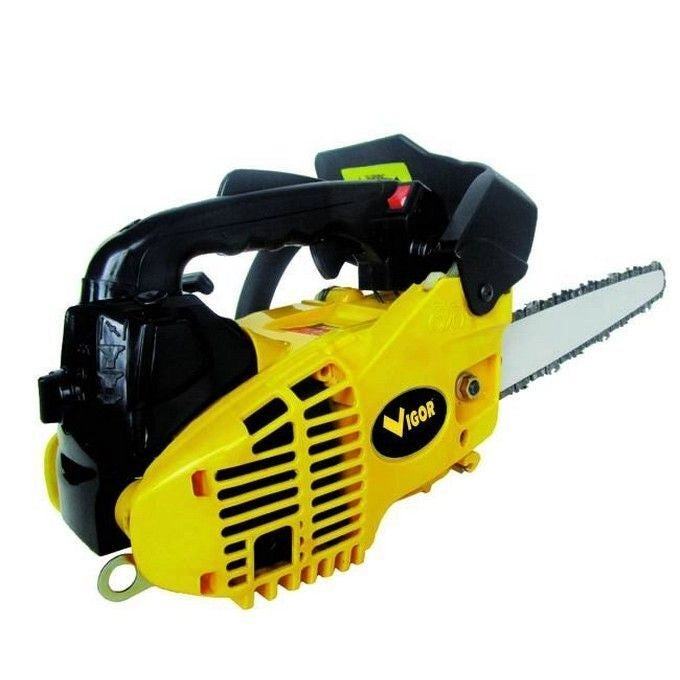 Vigor 738468031 VMS-28 Motosega da potatura 25,4 cc 800 W antivibrante lubrificazione automatica catena barra carving 280 mm colore Nero