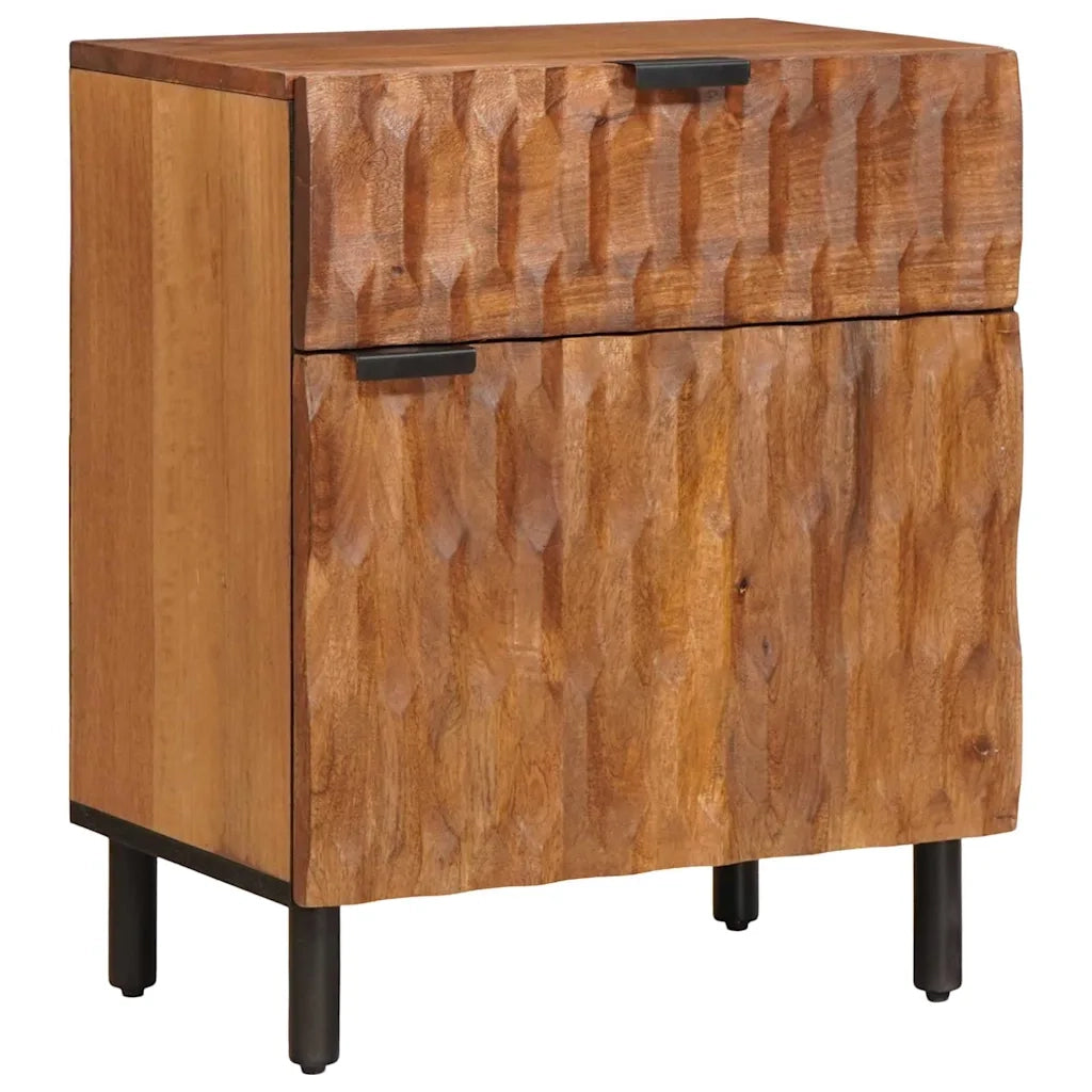 Comodino | Armadio da Notte | Mobiletto da notte con cassetto Marrone 50 x 33 x 60 cm