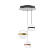 Lampadario Galaxy 3 Luci Led Integrato Bianco