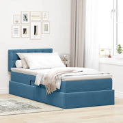 Letto con Contenitore Blu Scuro 90 x 200 cm Velluto 3370855