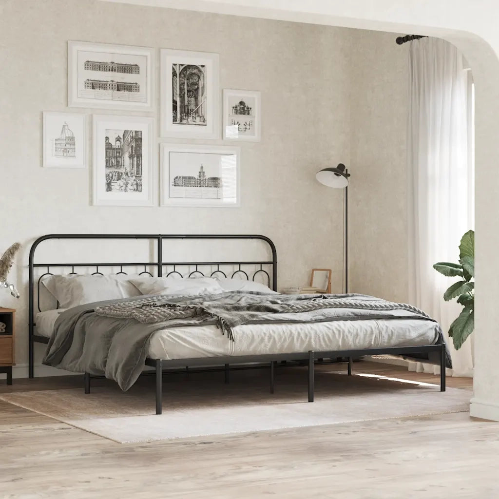 Testiera di Ricambio in Metallo Nero 200 cm 377155