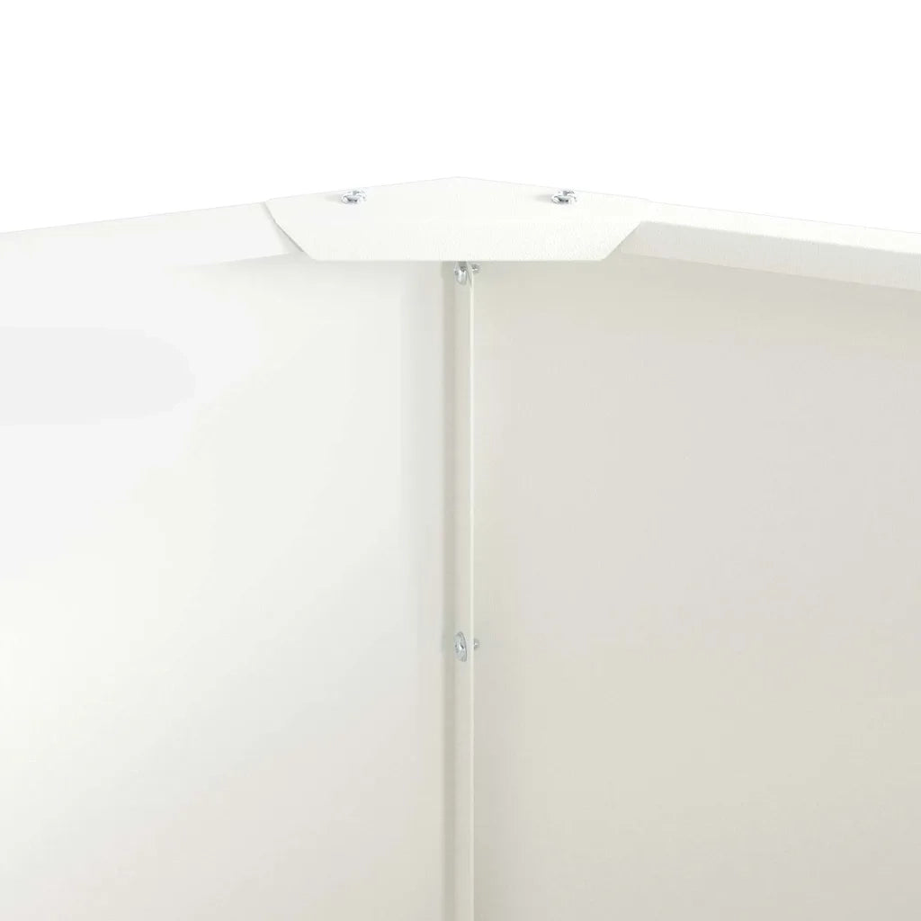 Fioriera Bianco 120 x 120 x 50 cm Acciaio