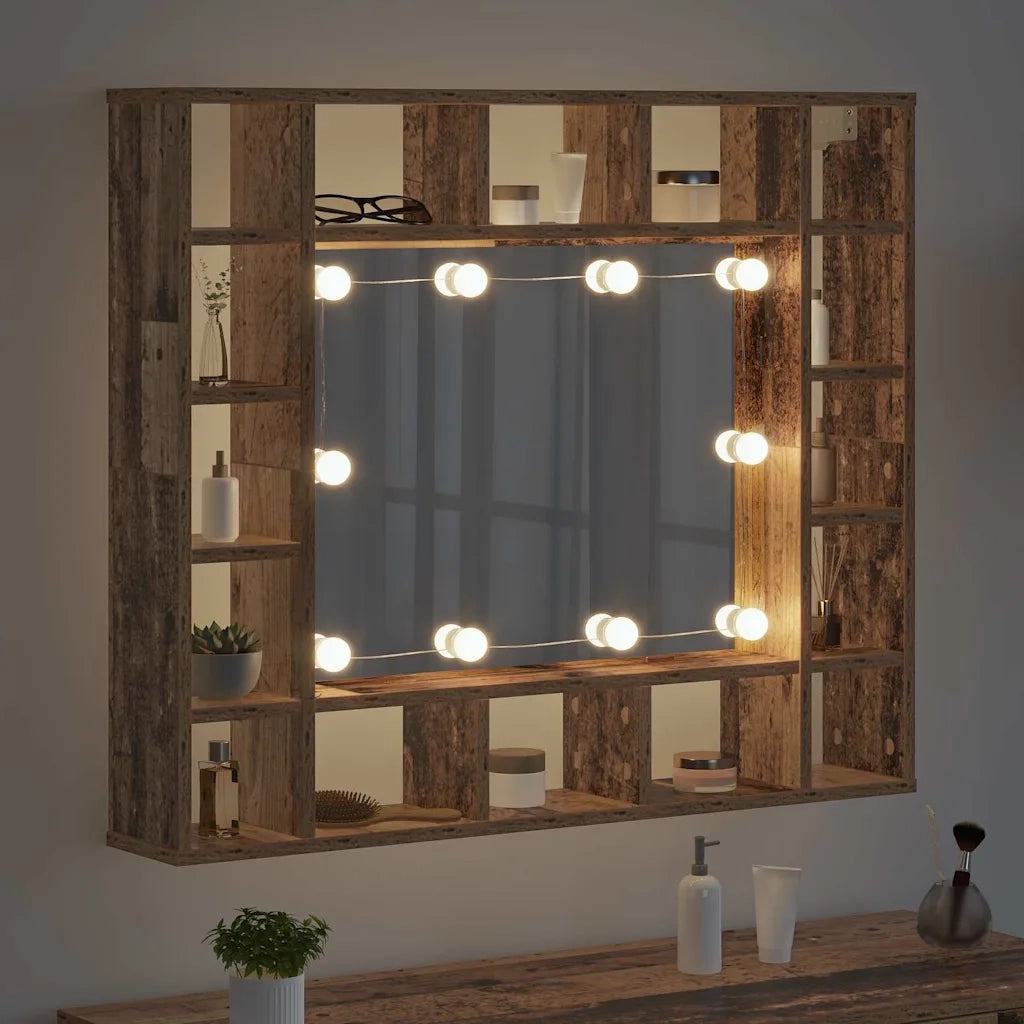 Mobiletto per specchio Legno vecchio 91 x 15 x 76,5 cm 879456