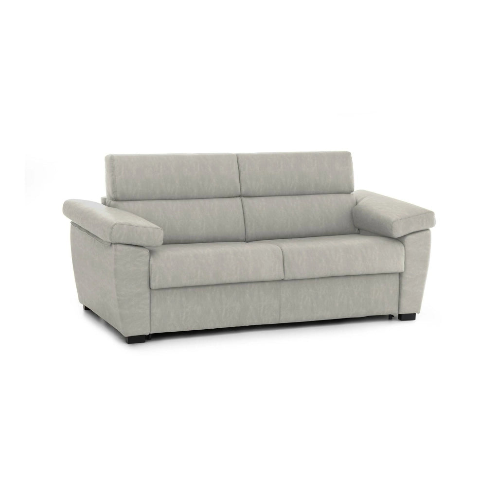 Pacecos, Divano Letto 3 Posti Sfoderabile Made in Italy, 225x95 cm Beige
